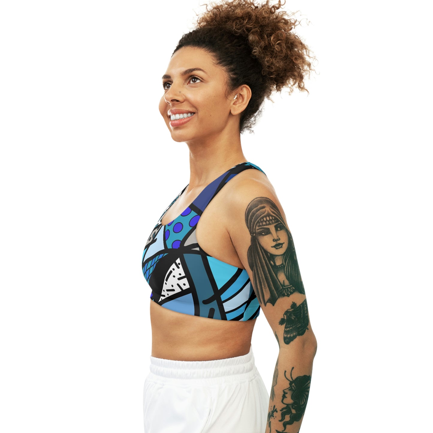 Shades of Color Seamless Sports Bra