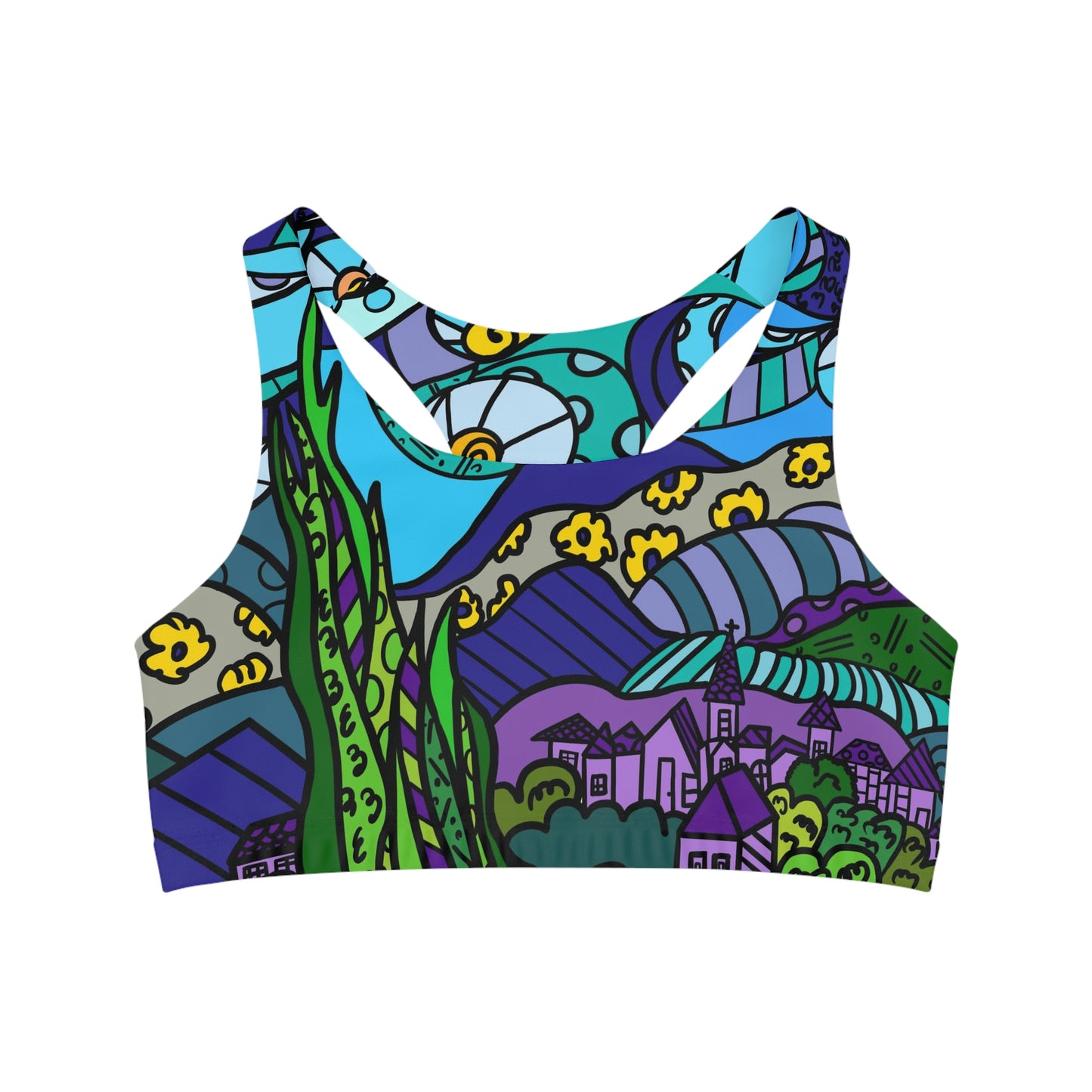 Starry Night Seamless Sports Bra