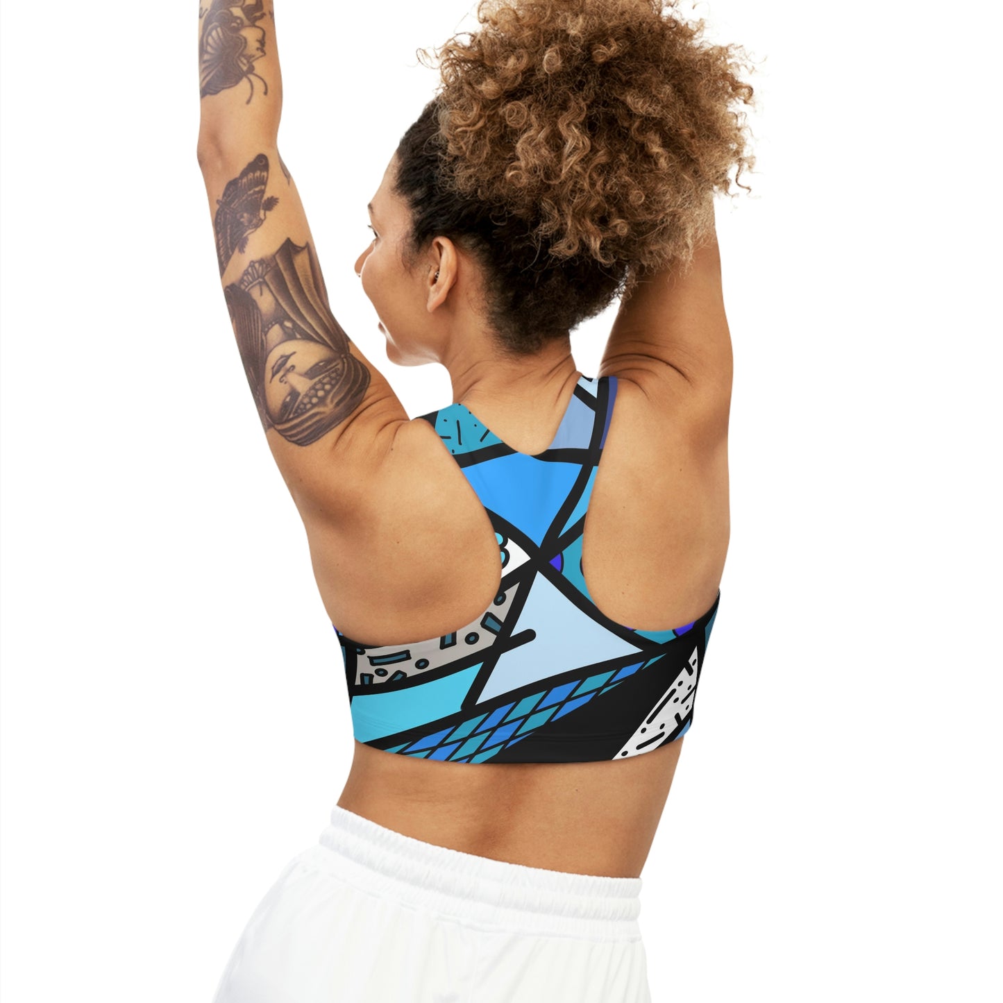 Shades of Color Seamless Sports Bra