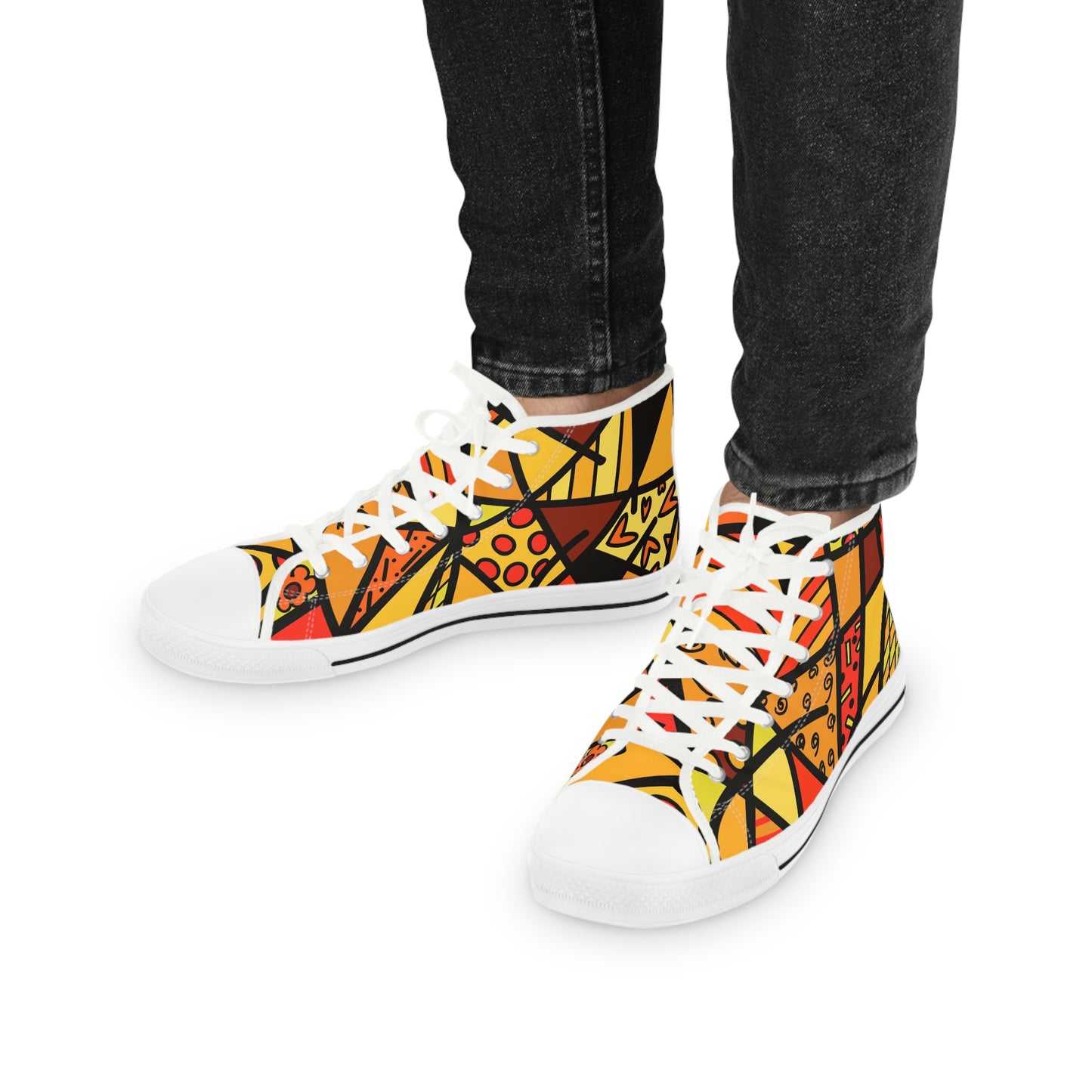 Shades of Color Men's High Top Sneakers