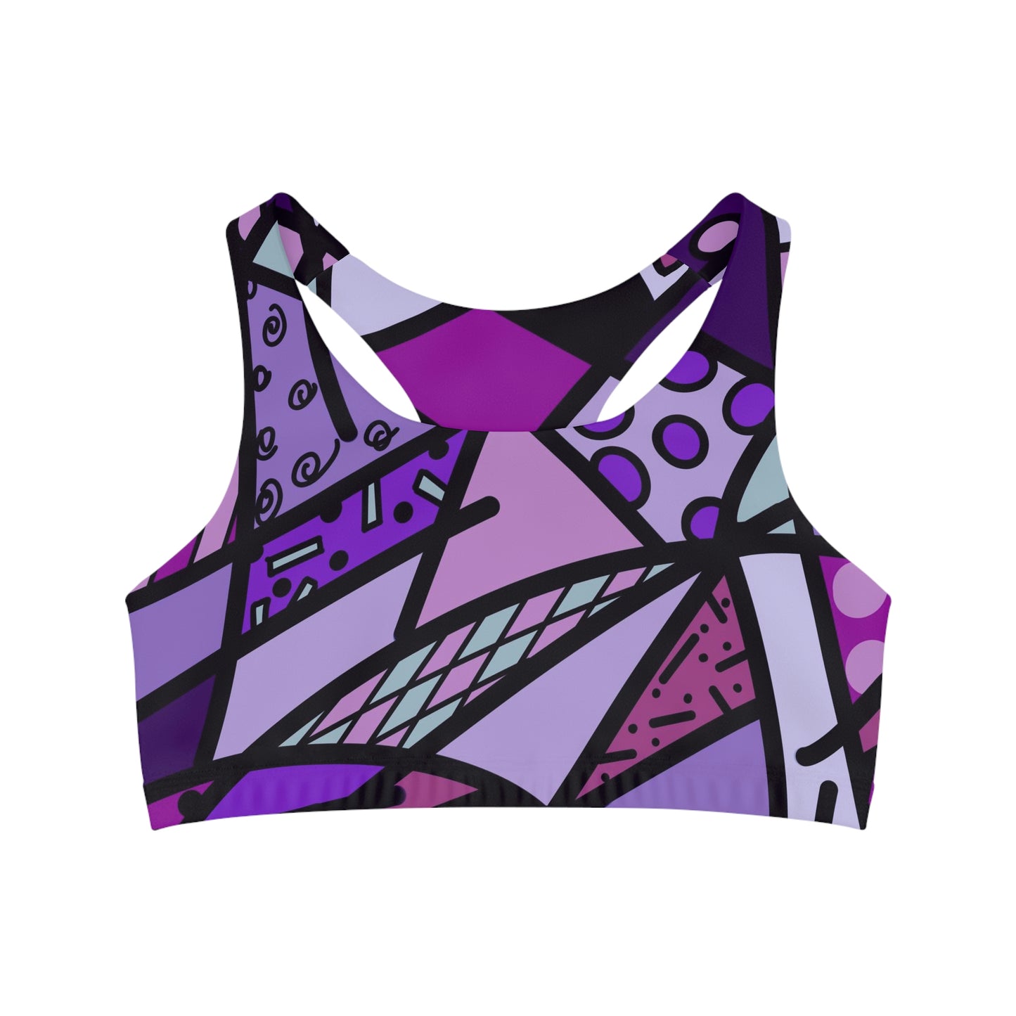 Shades of Color Seamless Sports Bra