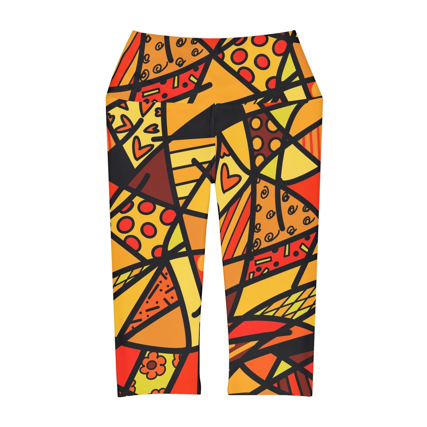 Shades of Color Yoga Capri Leggings