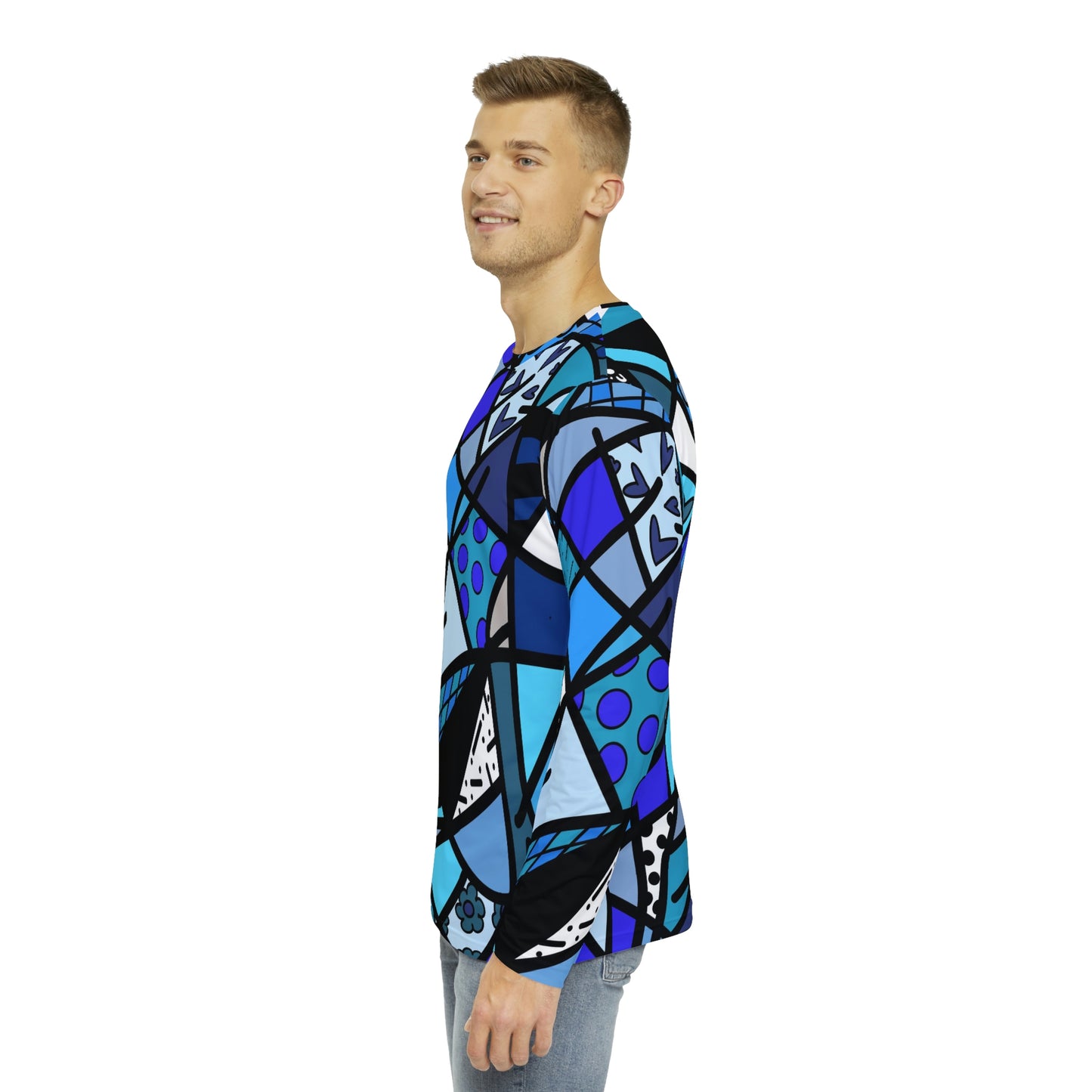 Shades of Color Men's Long Sleeve AOP Shirt