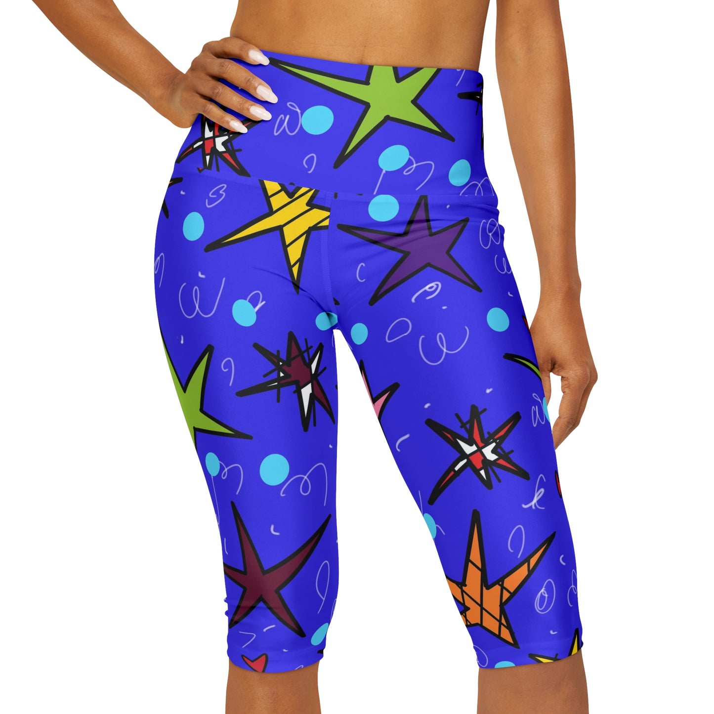 Stars Yoga Capri Leggings