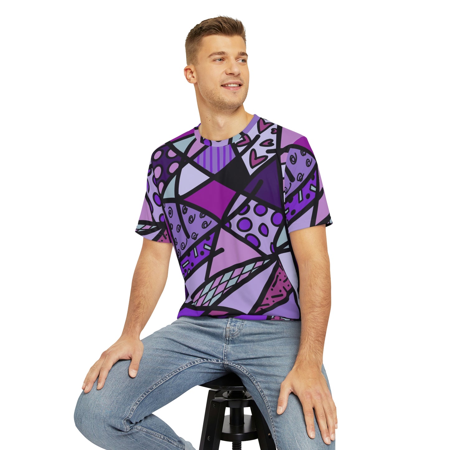 Shades of Color Men's Polyester Tee