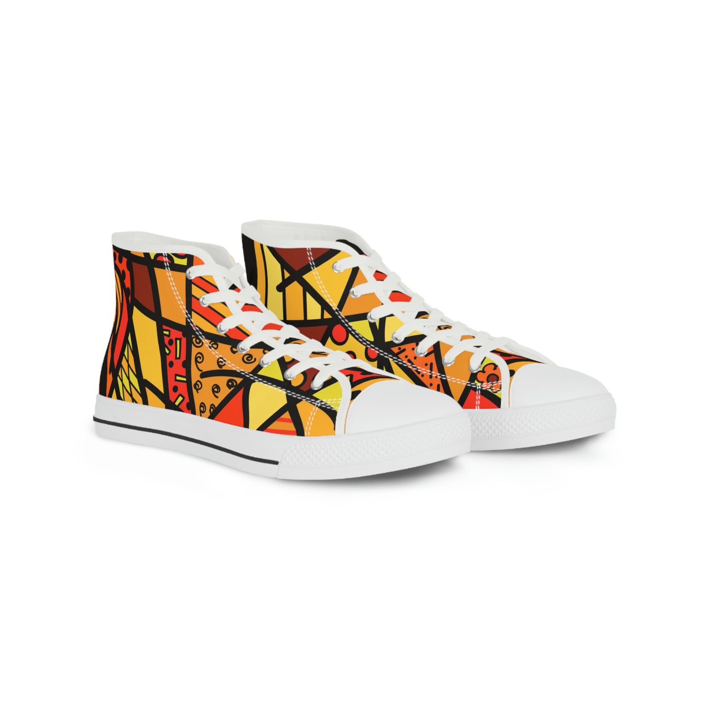 Shades of Color Men's High Top Sneakers