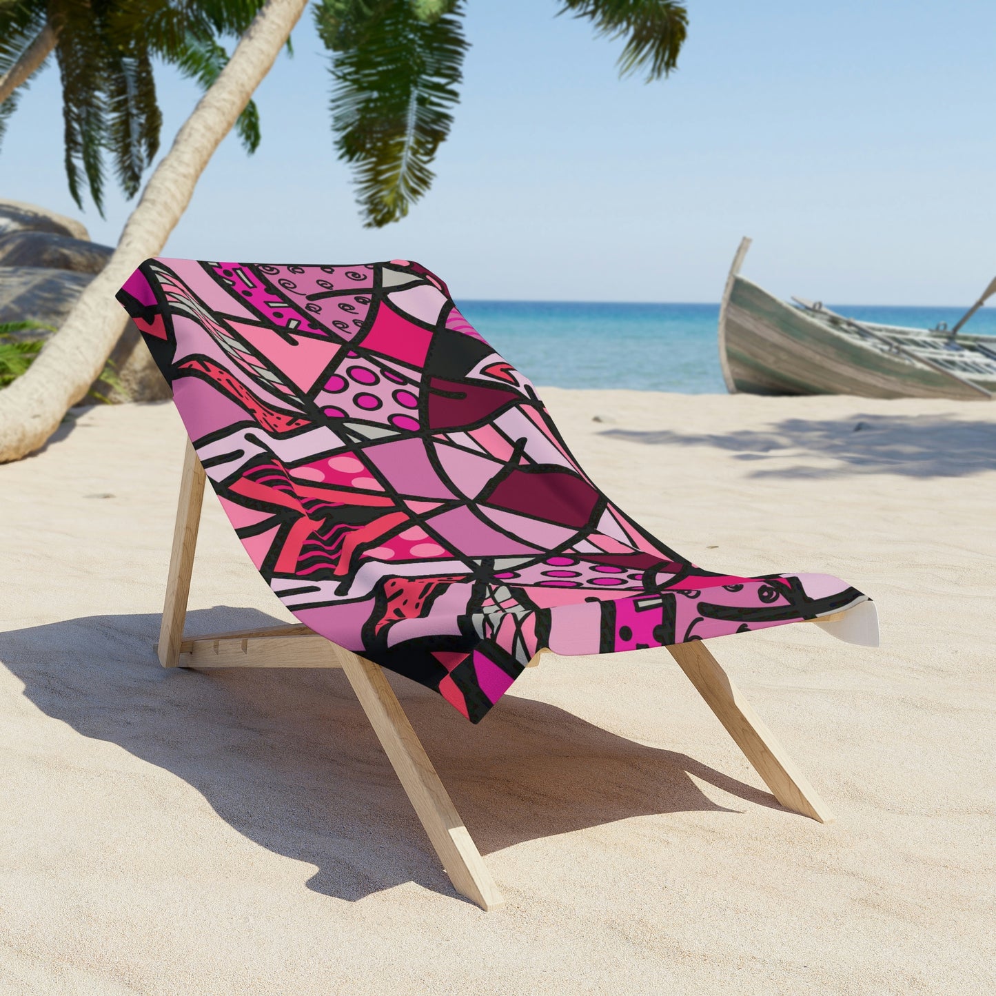 Shades of Color Beach Towel