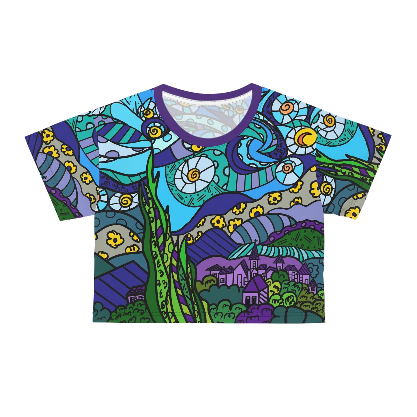 Starry Night Crop Tee