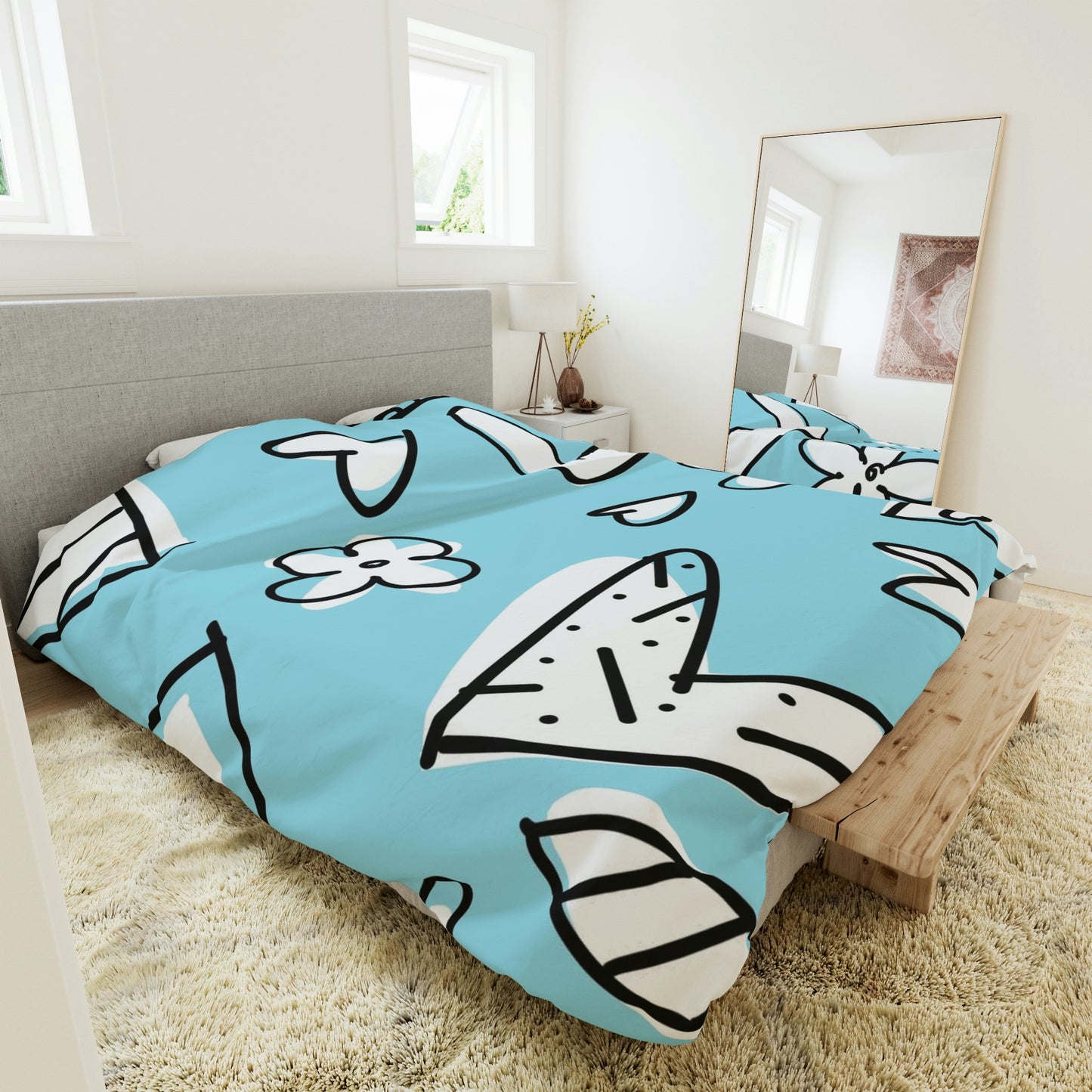 Lovely Blue Duvet Cover