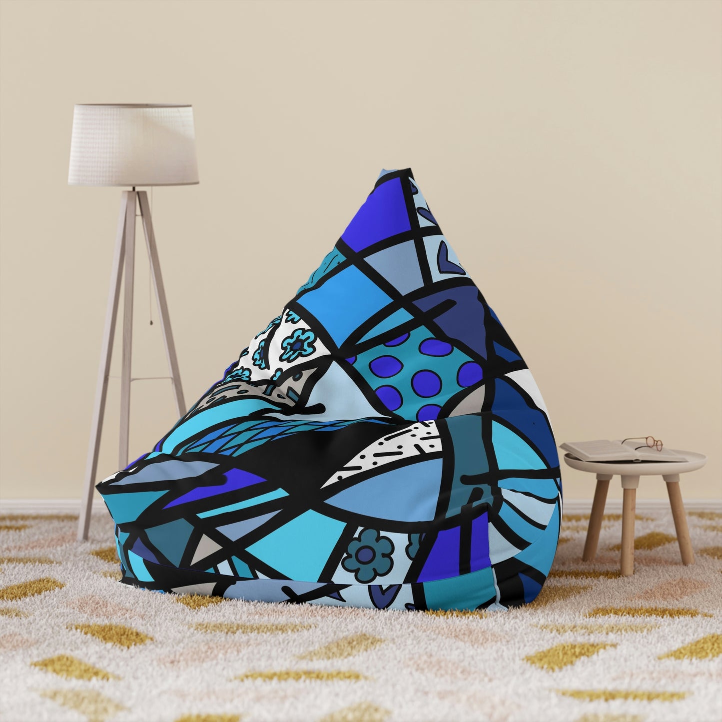 Shades of Color Bean Bag Chair Cover