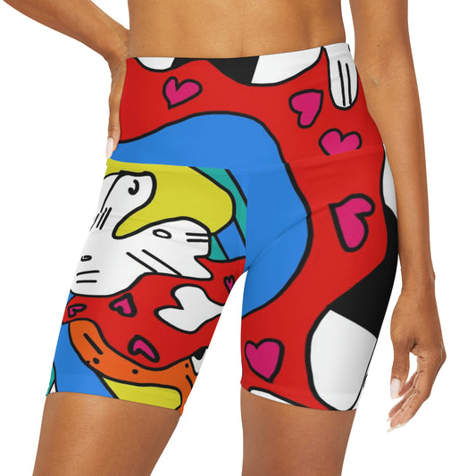 Unborings High Waisted Yoga Shorts