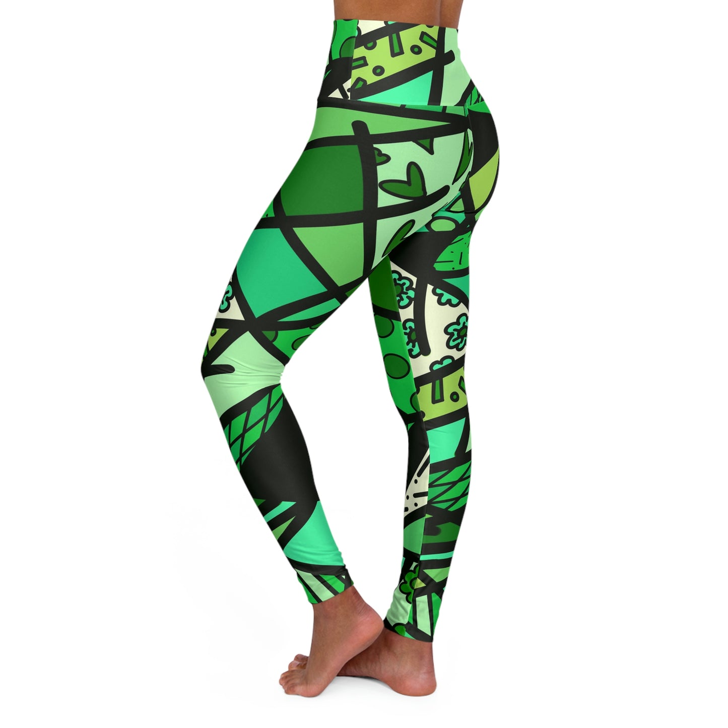 Shades of Color High Waisted Yoga Leggings