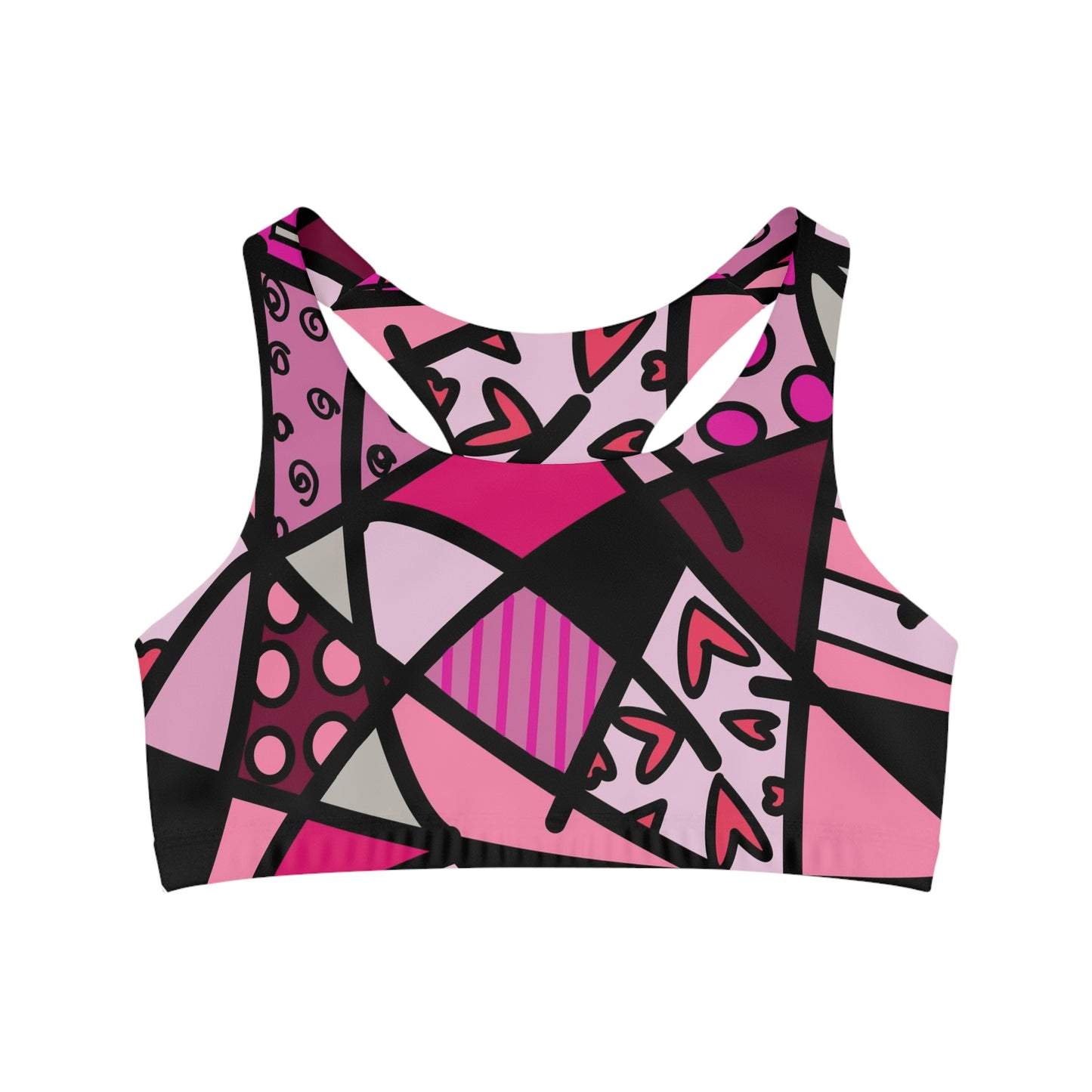 Shades of Color Seamless Sports Bra