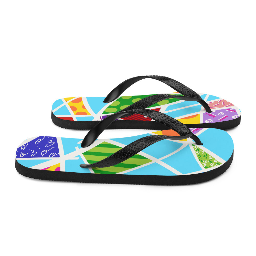 Blue Flip-Flops