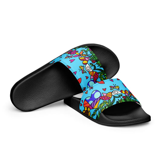 Flowers Women's slides