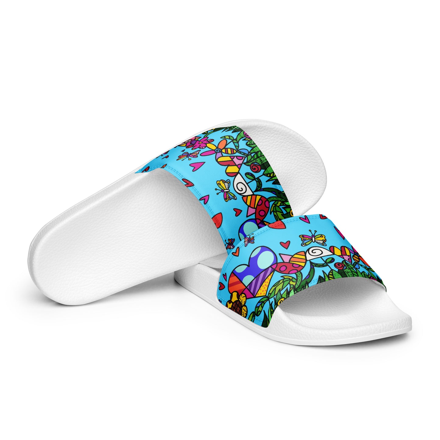 Flowers Women's slides